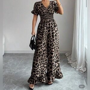 SHEIN Leopard Print Jumpsuit